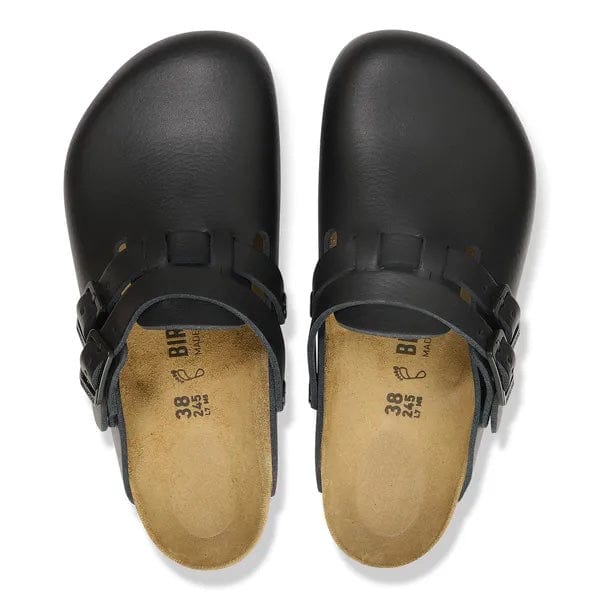 Birkenstock Kitchen Shoes Kay Black Leather Work Clog - BIRKENSTOCK  | MANELLI | Kitchen clogs