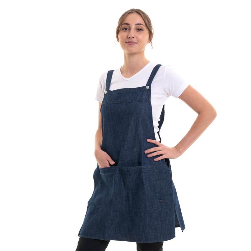 EZAC Denim Kitchen Chasuble - ROBUR -  by Robur | MANELLI | With pockets