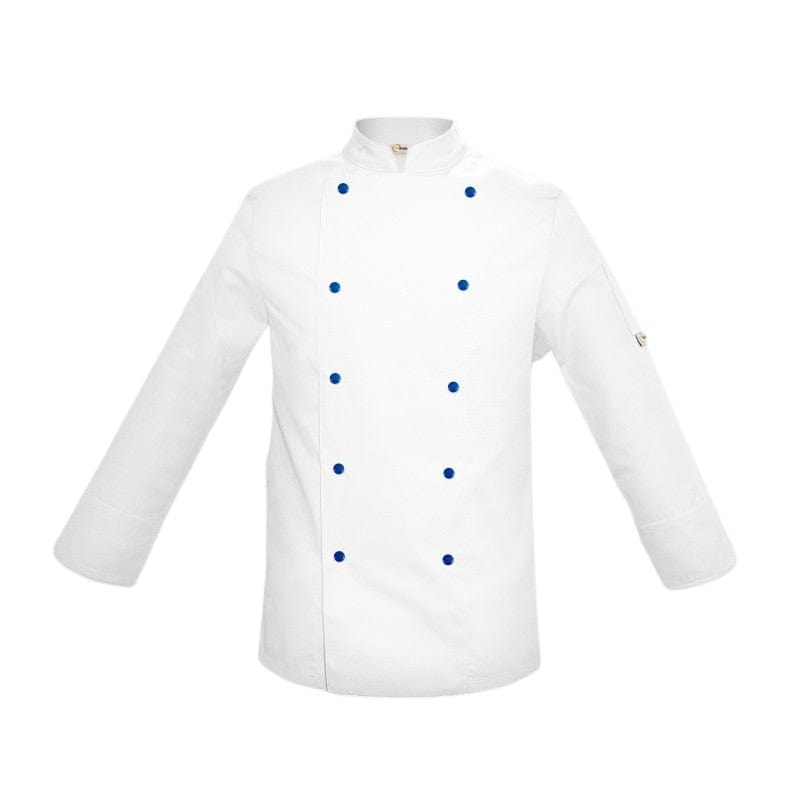 Children's White Chef Jacket with Blue Buttons - MANELLI - by MANELLI | MANELLI``