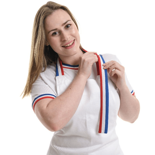 Manelli One size White Bib Apron - MANELLI