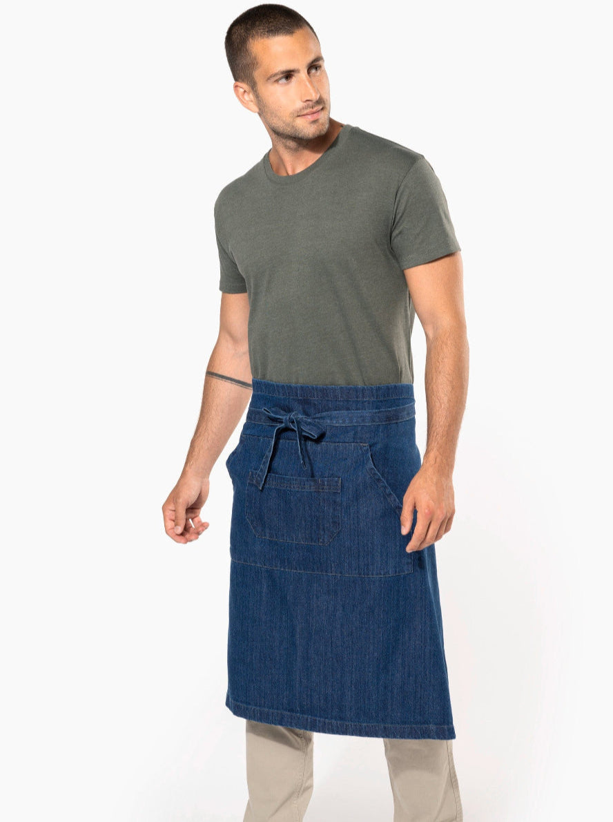 Denim Apron 100% Cotton Durable and Stylish Workwear by TOPTEX | MANELLI | Unisex Apron