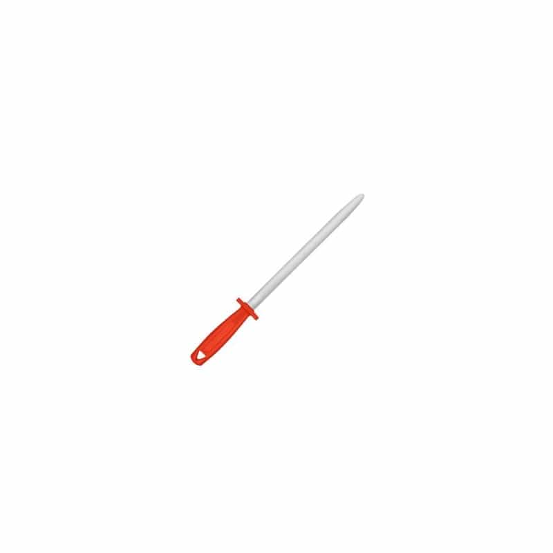 Orange Oval Sharpening Steel Rod 11.81 inch - FISCHER - by Fischer Bargoin | MANELLI``