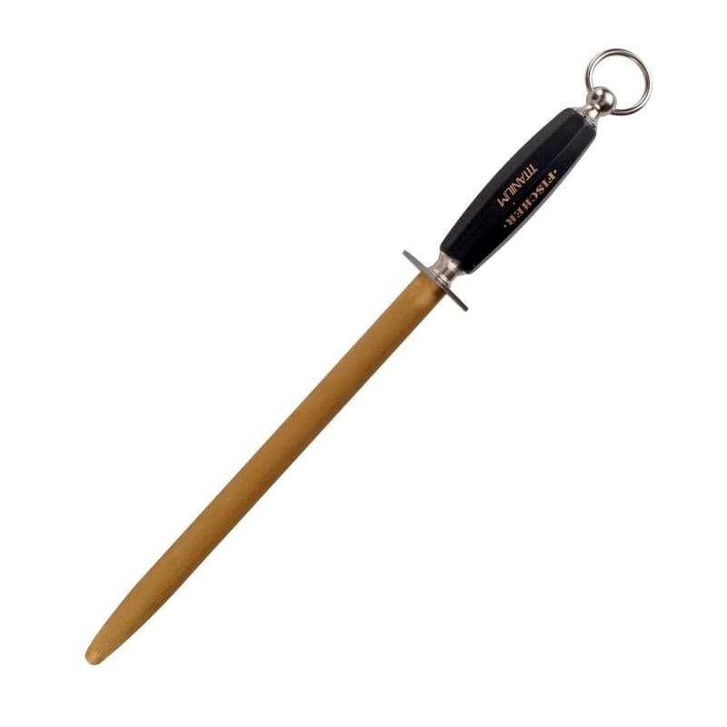 Titanium II Round Rod Sharpening Steel 11.81 inch - FISCHER - by Fischer Bargoin | MANELLI``