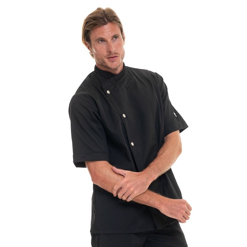 Black Kitchen Coat with Silver Buttons - MANELLI -  by Manelli | MANELLI | Overview