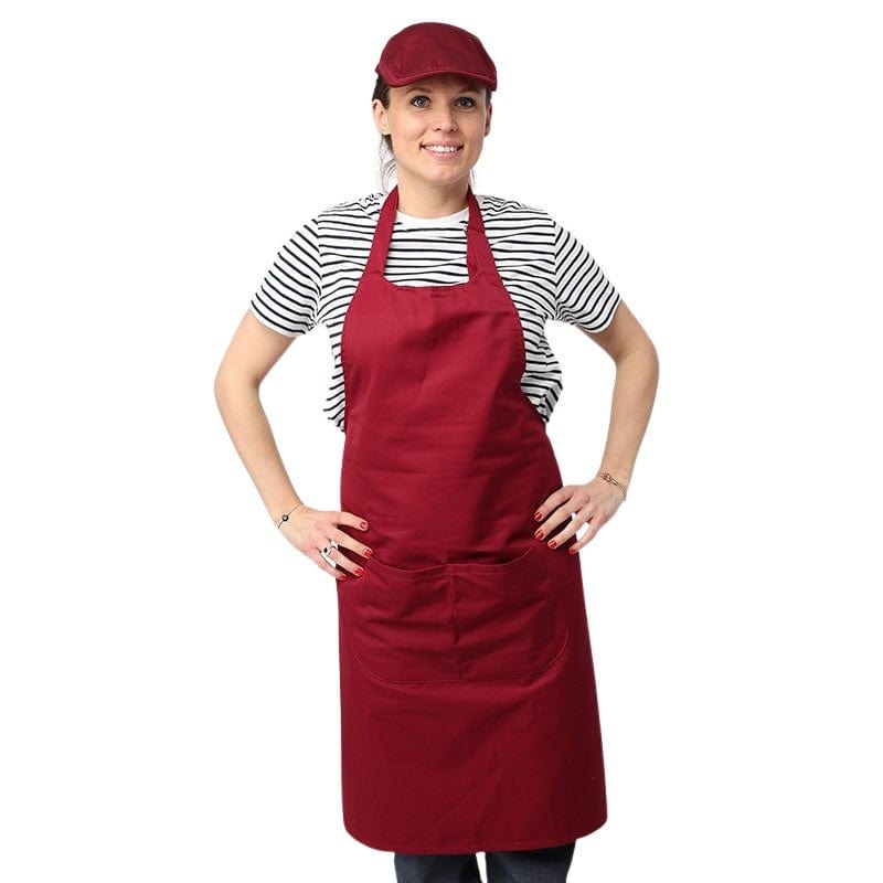 Burgundy Bib Apron - MANELLI -  by Manelli | MANELLI | Overview