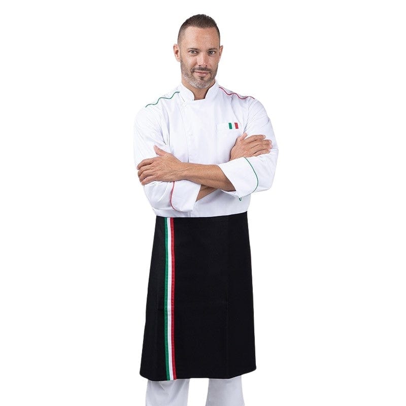 Napoli Black Half-Chef Kitchen Apron - MANELLI - by Manelli | MANELLI``