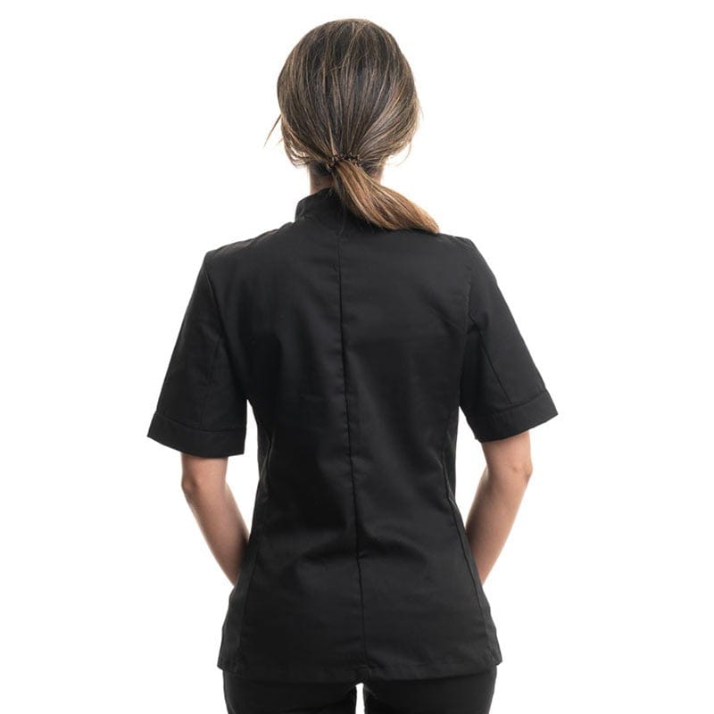 Women's Black Short Sleeve Kitchen Coat - MANELLI -  by Manelli | MANELLI``