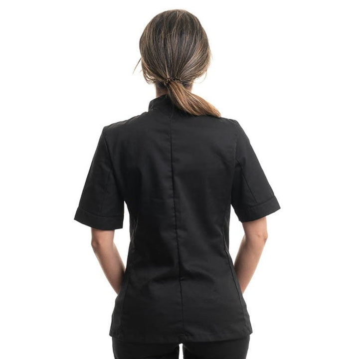 Women's Black Short Sleeve Kitchen Coat - MANELLI -  by Manelli | MANELLI``