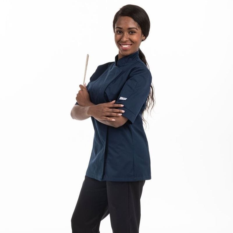 Women's Short Sleeve or Long Sleeve Blue Lady Kitchen Coat - MANELLI - by Manelli | MANELLI``