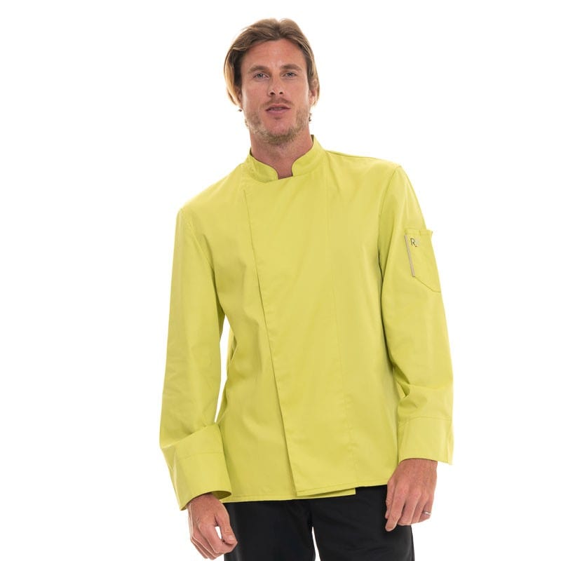 Long Sleeve Kitchen Jacket Nero Pistachio Robur – MANELLI