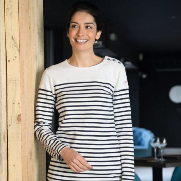 Women’s Striped Sailor Shirt Ancre - ROBUR I Hospitality I MANELLI