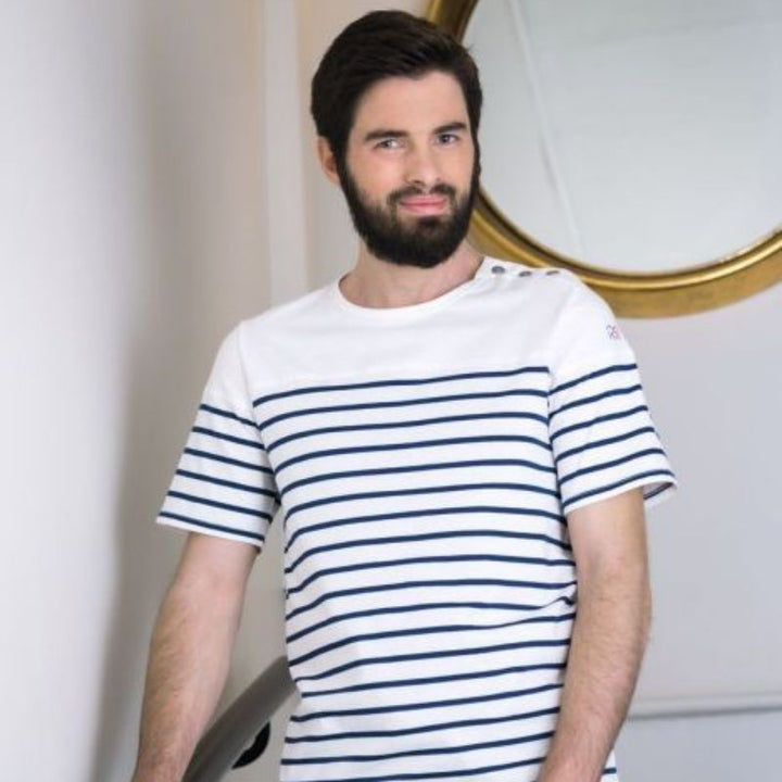 Men’s Short-Sleeved Sailor Shirt Bosco - ROBUR I MANELLI I Mood