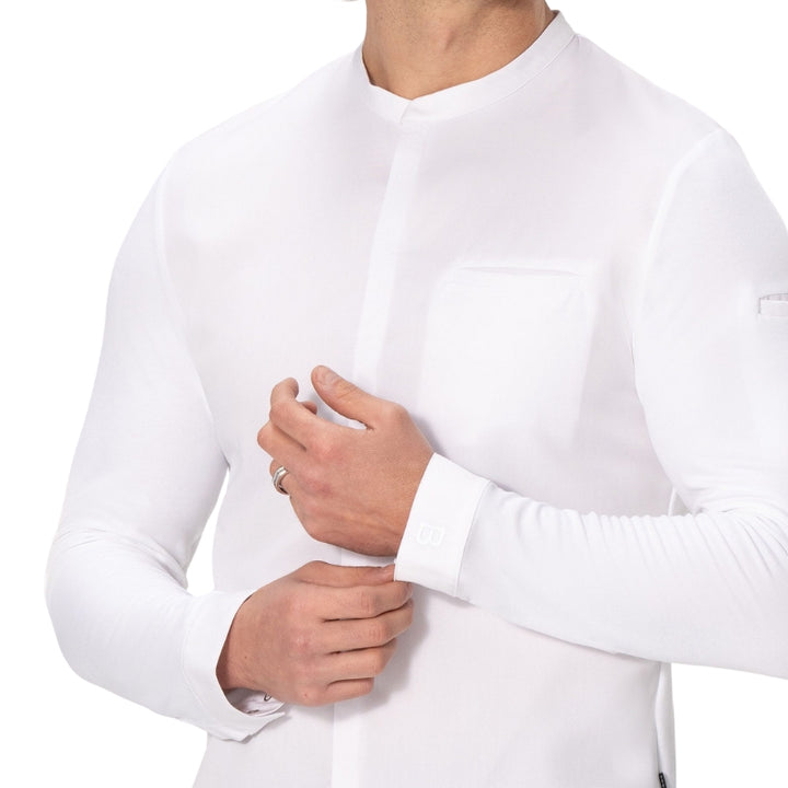 Ithurria White Men's Chef Jacket - BRAGARD I MANELLI Details zoom