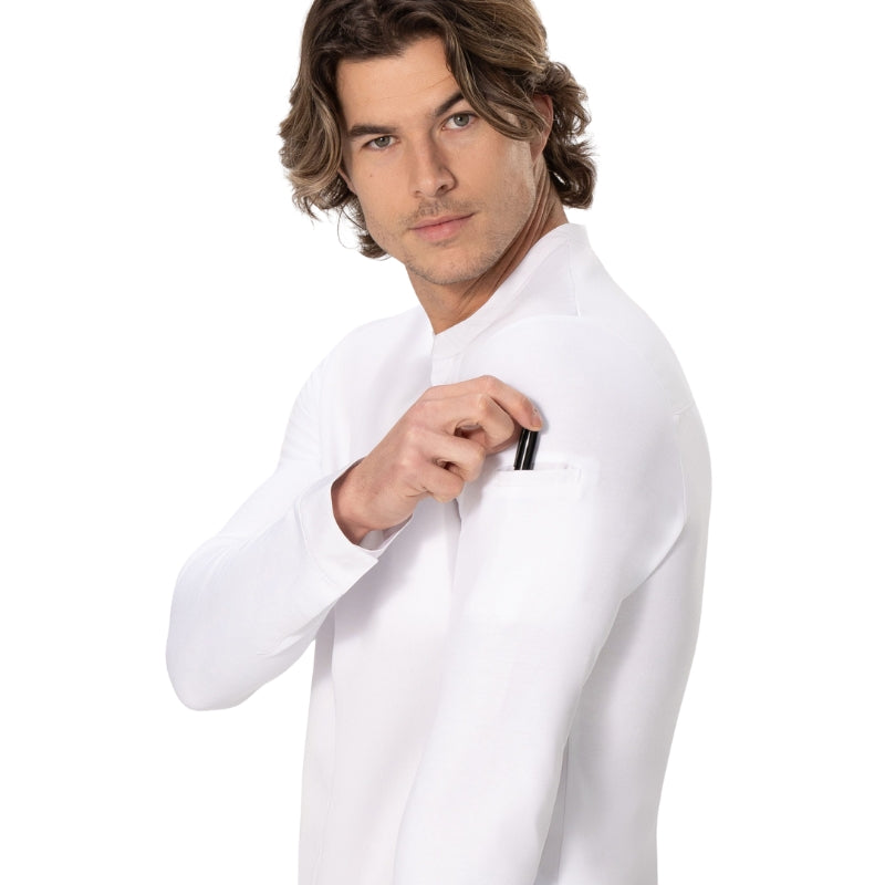 Ithurria White Men's Chef Jacket - BRAGARD I MANELLI I Sleeve Pocket