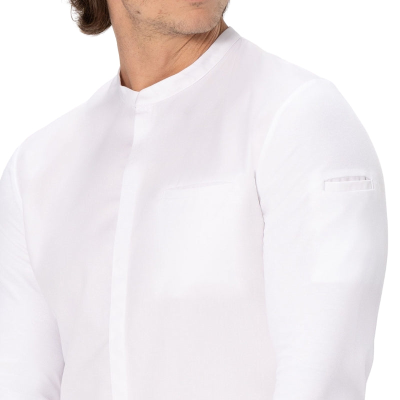 Ithurria White Men's Chef Jacket - BRAGARD I MANELLI I Focus sleeve pocket