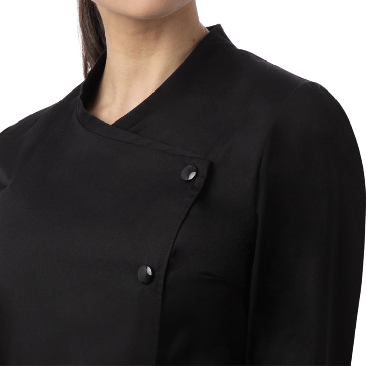 Julia Chef Jacket Black - MANELLI | BRAGARD | Collar details
