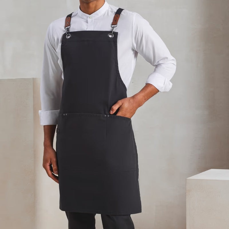 Clip 'N' Clasp Cross-Back Bib Apron - MANELLI I Unisex design