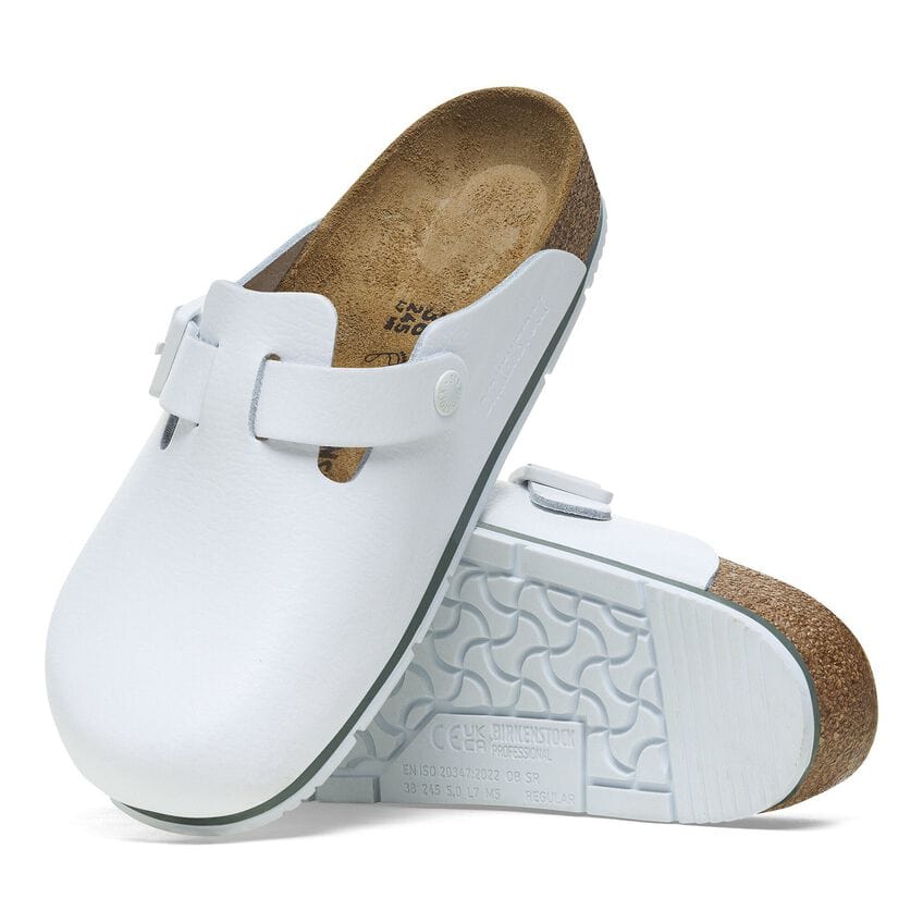 Boston White Professional Clogs - BIRKENSTOCK - Kitchen Shoes by Birkenstock | MANELLI``