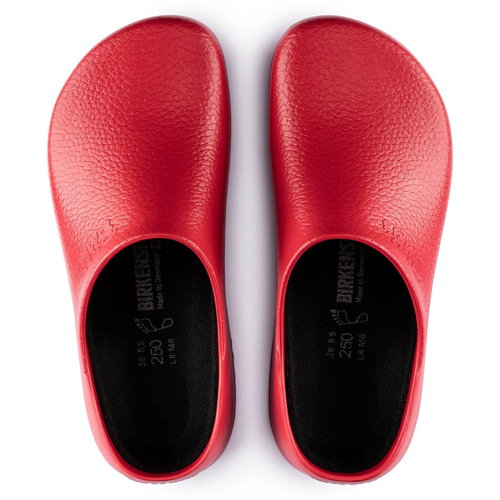 Red Super Birki Clogs for Restaurants | Birkenstock Professional Footwear - Kitchen Shoes by Birkenstock | MANELLI``