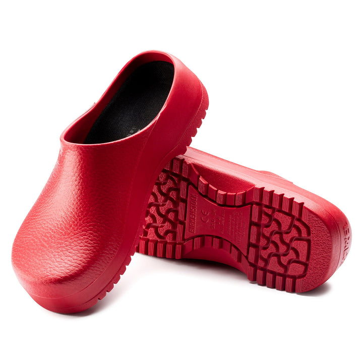 Red Super Birki Clogs for Restaurants | Birkenstock Professional Footwear - Kitchen Shoes by Birkenstock | MANELLI``