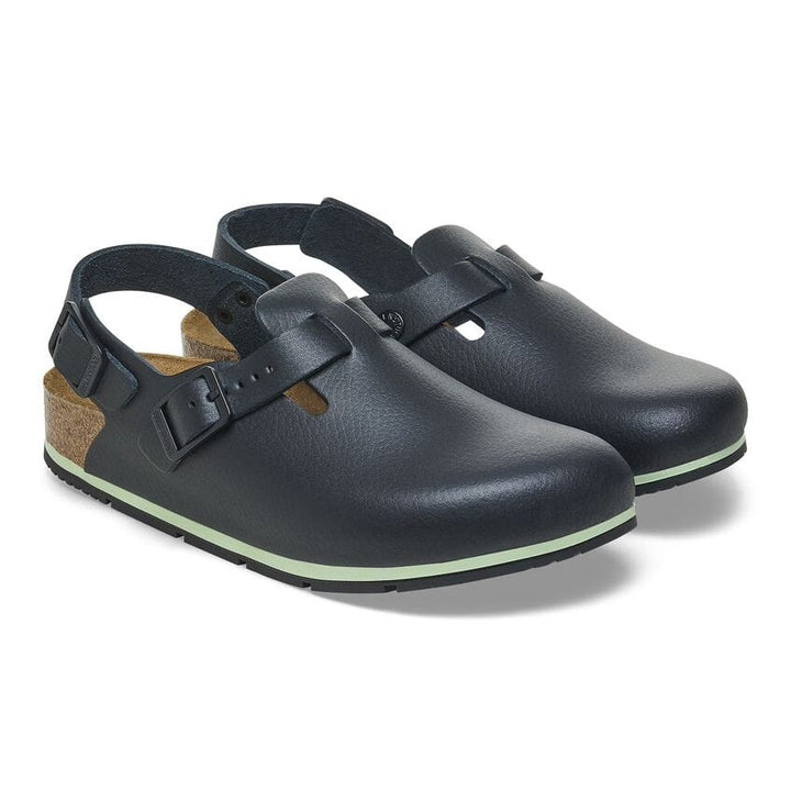 Tokio Pro Clog Black Leather - BIRKENSTOCK - Kitchen Shoes by Birkenstock | MANELLI``