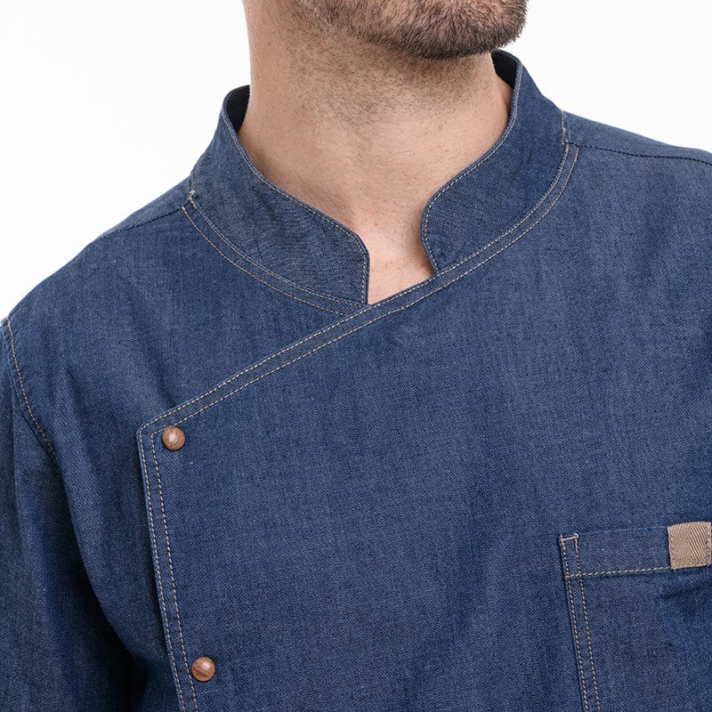 BIEVRE Short Sleeve Denim Kitchen Coat - LAFONT -  by Lafont - Cuisine | MANELLI``