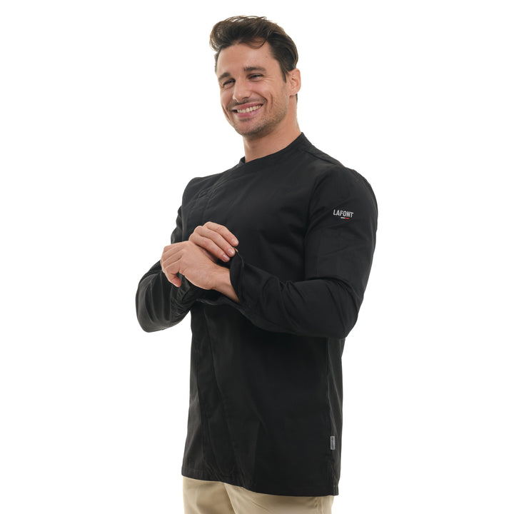 Men's Long Sleeve Black Kitchen Coat Mint - LAFONT -  by Lafont - Cuisine | MANELLI``