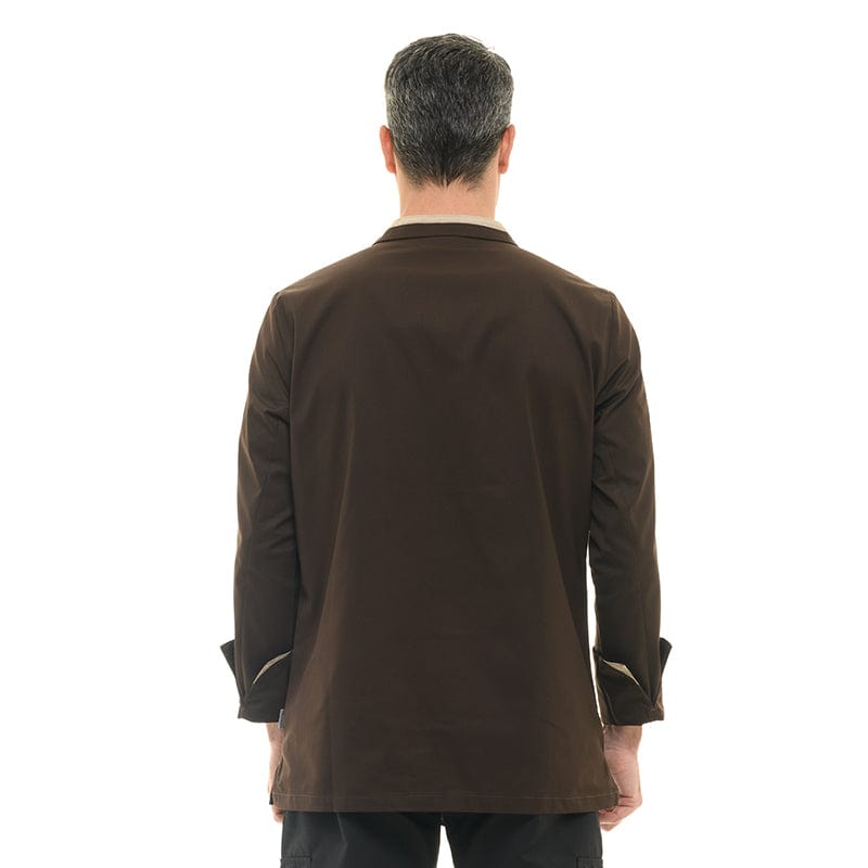 Men's Long Sleeve Brown Kitchen Coat  Mint - LAFONT -  by Lafont - Cuisine | MANELLI``