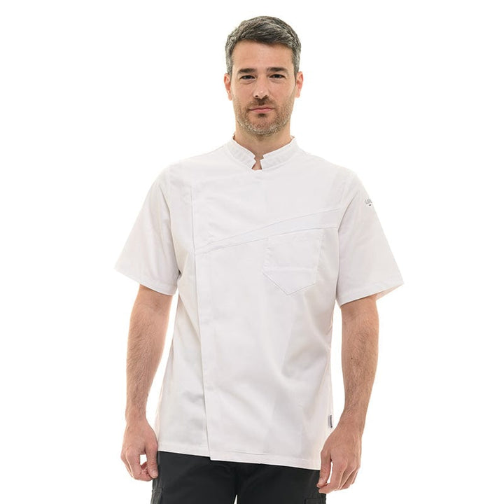 Men's Short Sleeve White Cooking Coat - LAFONT -  by Lafont - Cuisine | MANELLI``