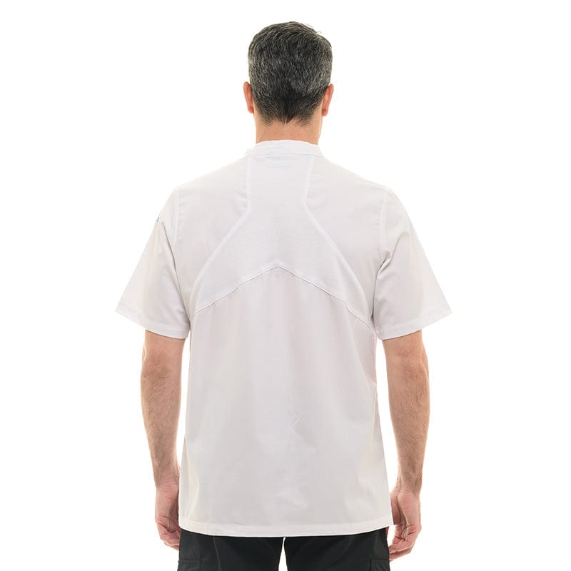 Men's Short Sleeve White Cooking Coat - LAFONT -  by Lafont - Cuisine | MANELLI``