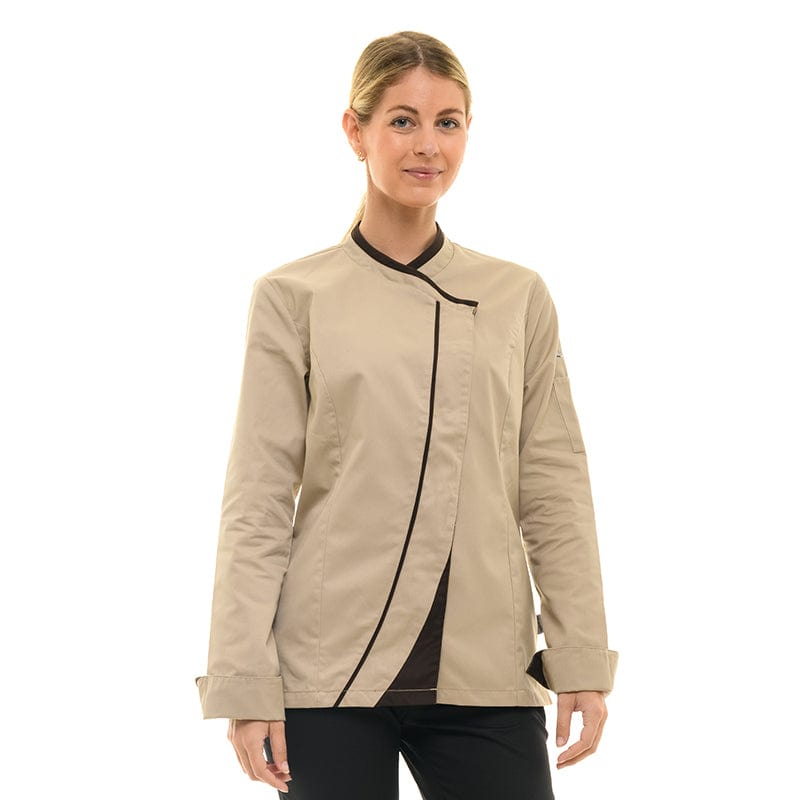 Women's Beige Long Sleeve Kitchen Coat  - LAFONT -  by Lafont - Cuisine | MANELLI``