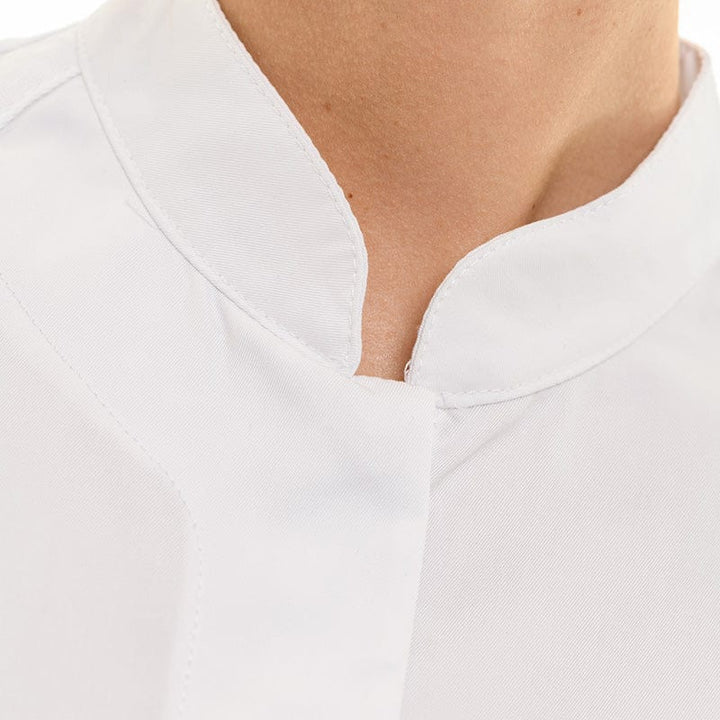 Women's Short Sleeve Pepper White Kitchen Coat - LAFONT CUISINE -  by Lafont - Cuisine | MANELLI``