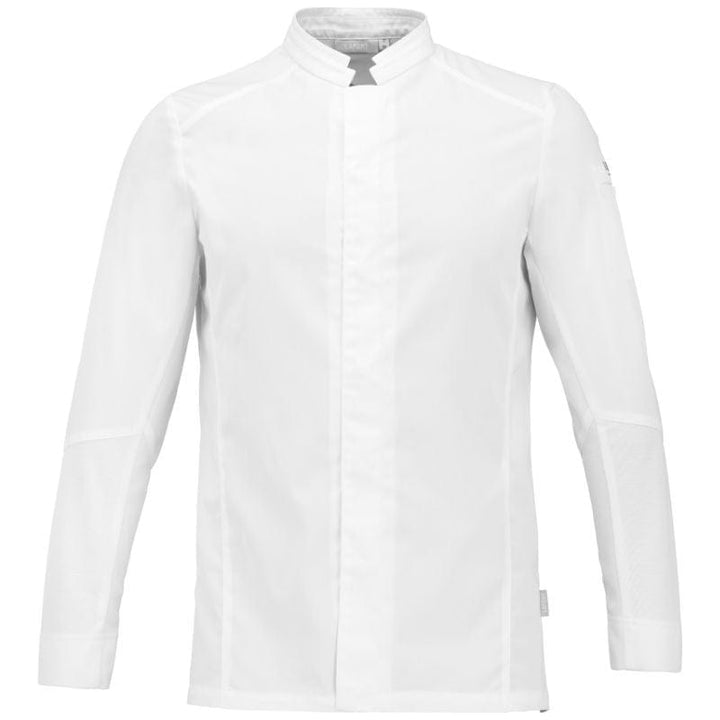 MANELLI 0/XS / White Men’s Bi-Material Chef Coat – Comfort & Performance - LAFONT