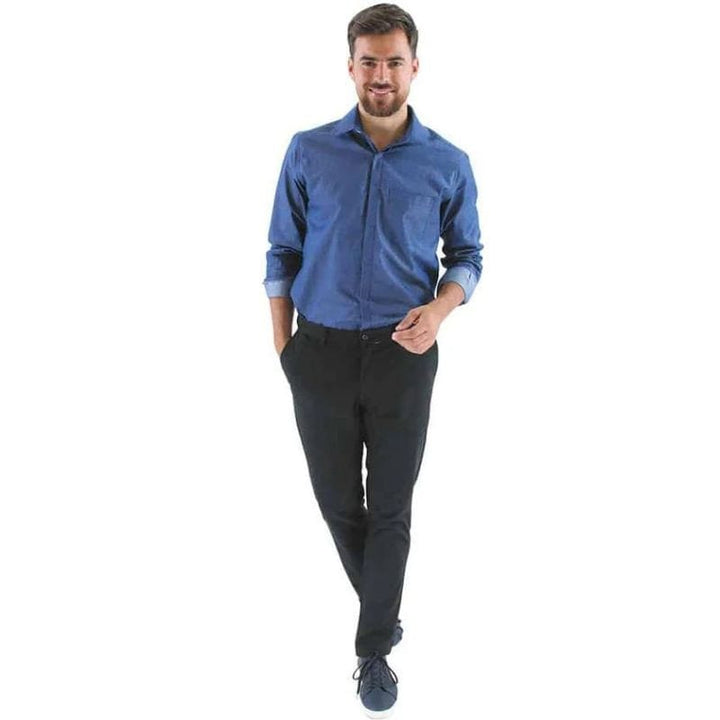 Amelot Men's Long Sleeve Denim Waiter Shirt - LAFONT SERVICE -  by MANELLI | MANELLI``