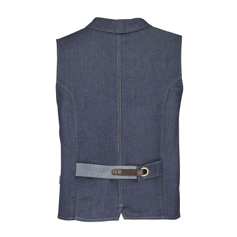 Arago Blue Denim Men's Vest - LAFONT SERVICE -  by MANELLI | MANELLI``