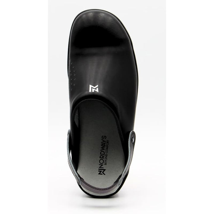 Bjiornson Black Comfortable Leather Clogs - NORDWAYS -  by MANELLI | MANELLI``