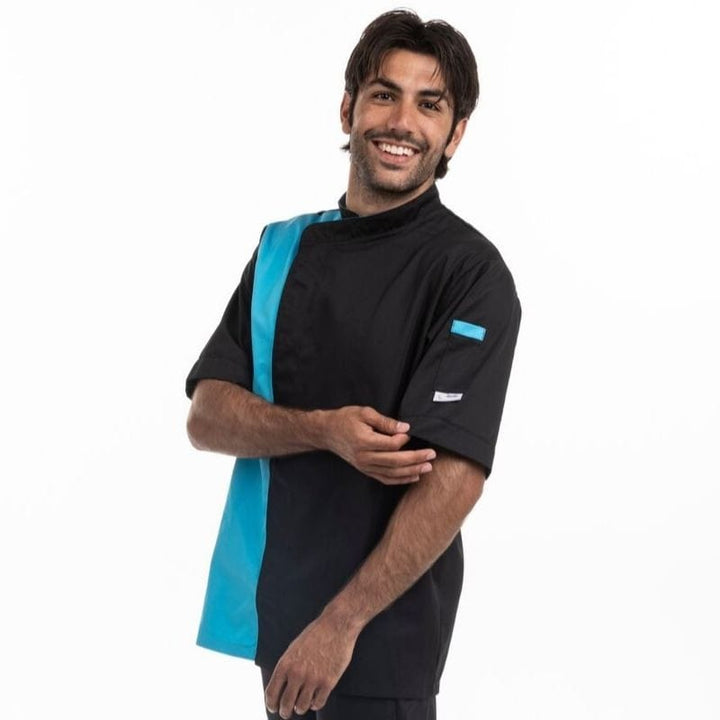 Black Blue Pastry Chef Jacket - MANELLI -  by Manelli | MANELLI``