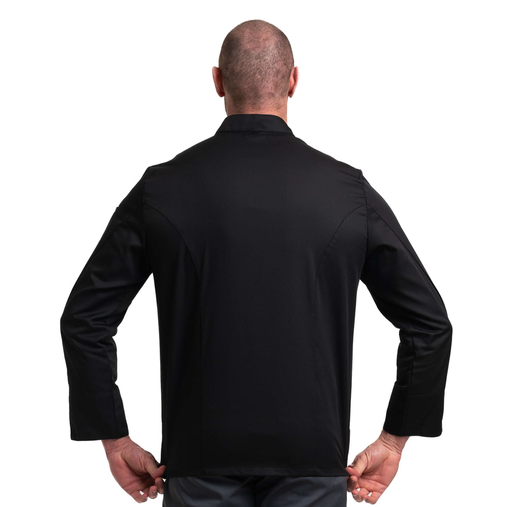 Black Long Sleeve Chef Coat - MANELLI -  by Manelli | MANELLI``