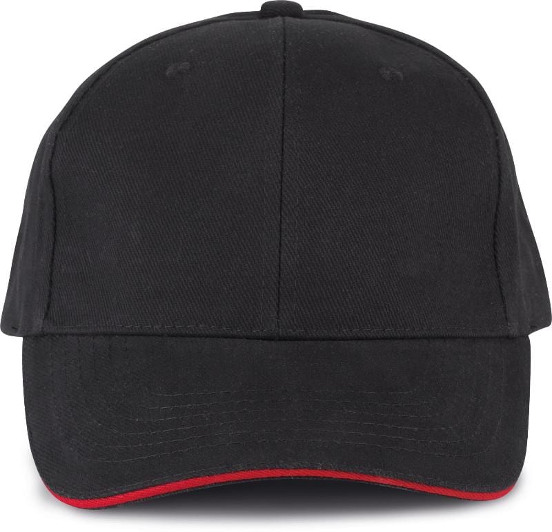 Orlando Black Cap with Red Piping - KARIBAN -  by MANELLI | MANELLI``