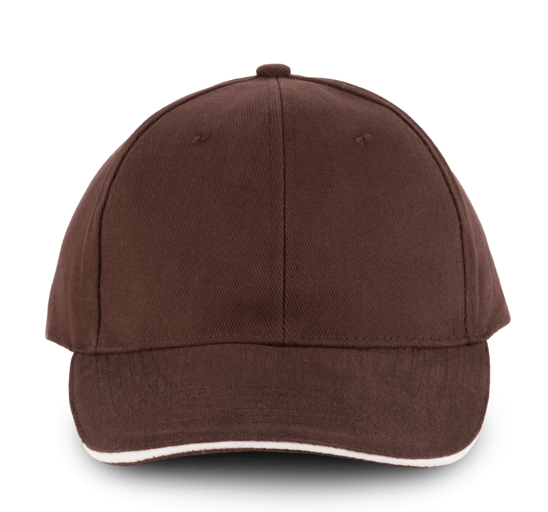 Orlando Borwn Cap with White Piping - KARIBAN -  by MANELLI | MANELLI