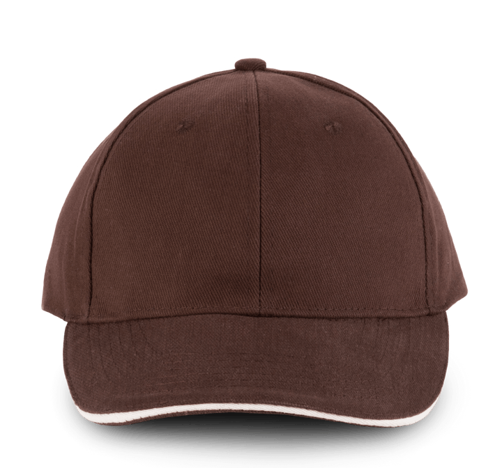 Orlando Borwn Cap with White Piping - KARIBAN -  by MANELLI | MANELLI