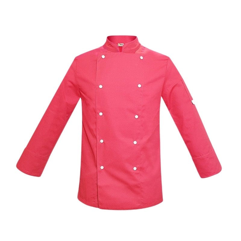 Children's Pink Chef Jacket with White Buttons - MANELLI -  by MANELLI | MANELLI``