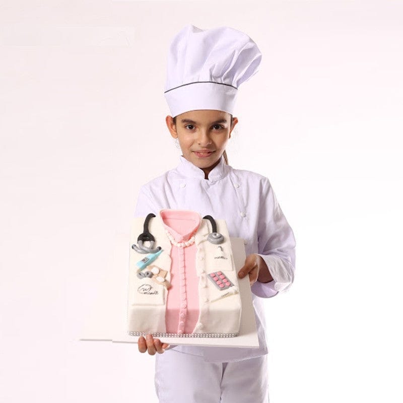 Children's White Chef's Jacket with White Buttons - MANELLI -  by MANELLI | MANELLI``