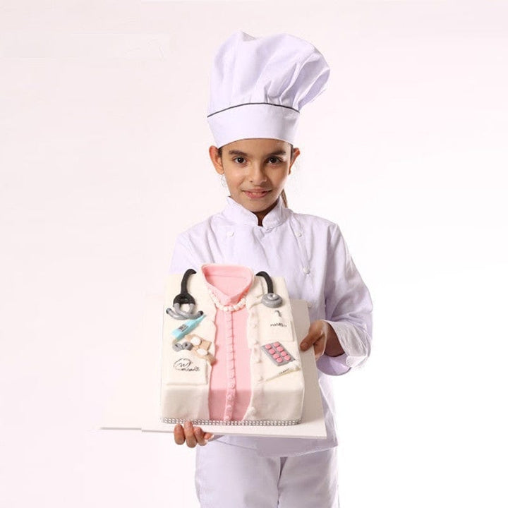 Children's White Chef's Jacket with White Buttons - MANELLI -  by MANELLI | MANELLI``