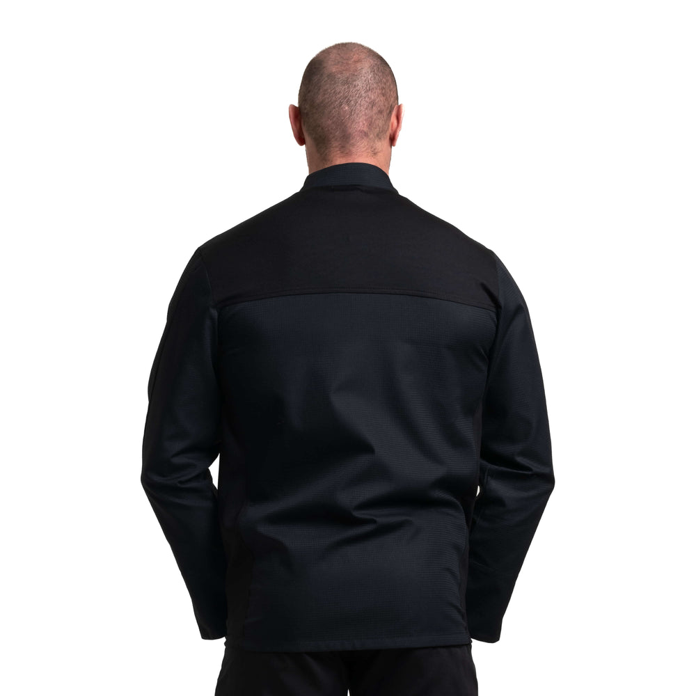 Men's Long Sleeve Black Chef's Coat - MANELLI -  by Manelli | MANELLI``