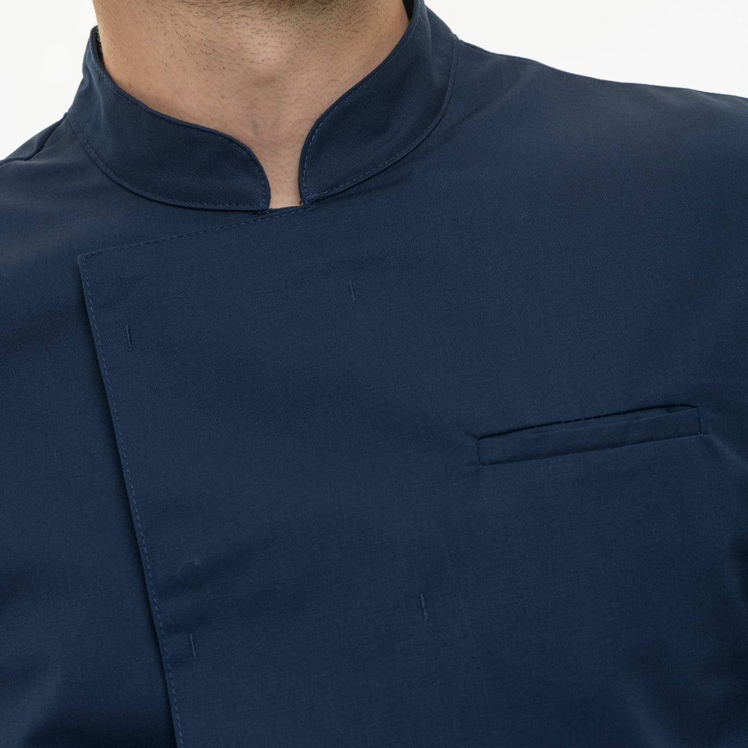 Men's Long Sleeve Navy Chef Coat  - MANELLI -  by Manelli | MANELLI``