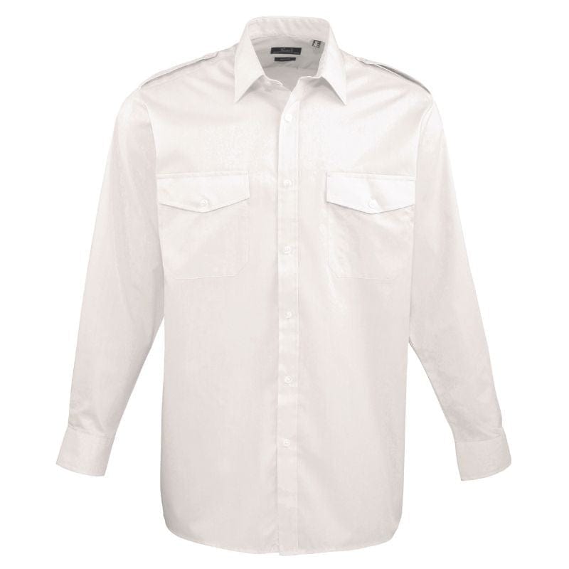 Men's Long Sleeve Pilot Shirt-PREMIER -  by MANELLI | MANELLI``