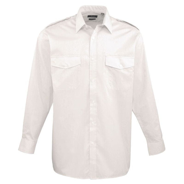 Men's Long Sleeve Pilot Shirt-PREMIER -  by MANELLI | MANELLI``