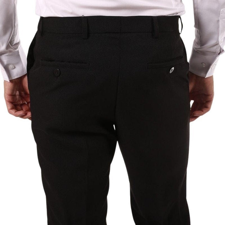 Men's Pinot Straight Black Service Trousers - LAFONT SERVICE -  by MANELLI | MANELLI``