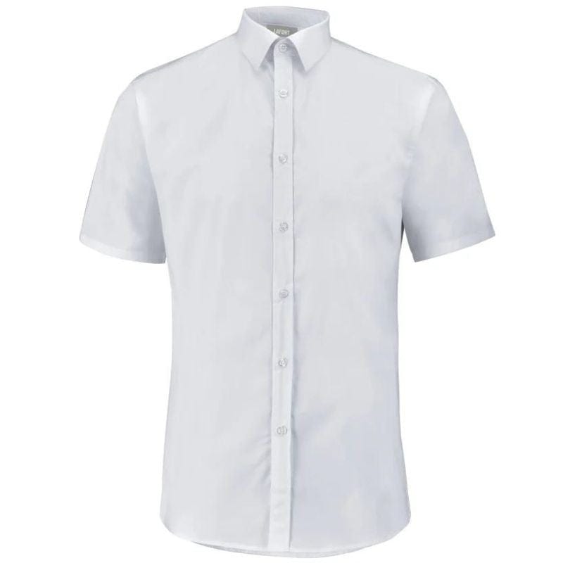 Men's White Capuccino Service Shirt Short Sleeves - LAFONT -  by MANELLI | MANELLI``